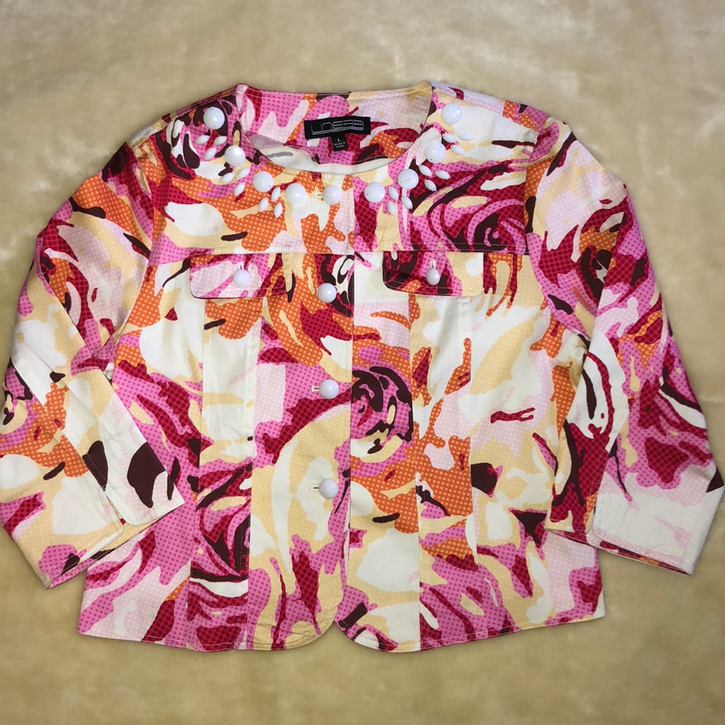Linear Crew Neck Jacket